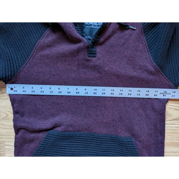 MK Machine Push the Limit Hoodie Hooded Sweatshirt Pullover Size S Red & Black - Picture 6 of 8